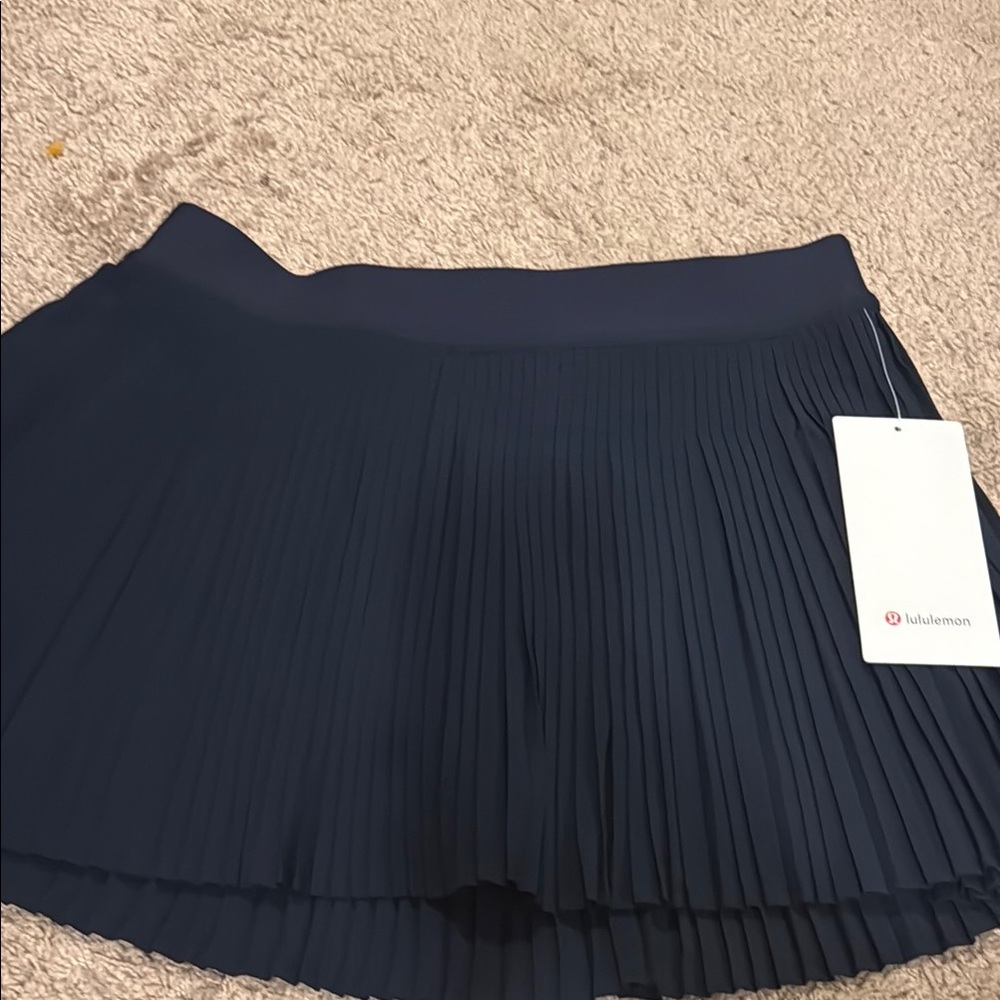 lululemon athletica Navy Pleated Athletic Skirt